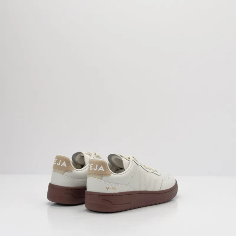 Mujer VEJA Zapatillas Deportivas-ZAPATILLA - - V-90 LEATHER WHITE PIERRE ALMOND VZ2020750