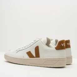 Mujer VEJA Zapatillas Deportivas-ZAPATILLA - - V-12 LEATHER WHITE CAMEL XD0202322 MUJER