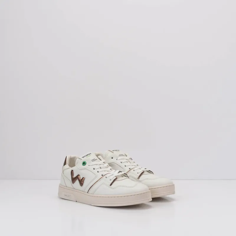 Mujer WOMSH Zapatillas Deportivas-ZAPATILLA - - CIRCLE WHITE BRONZE VEGAN