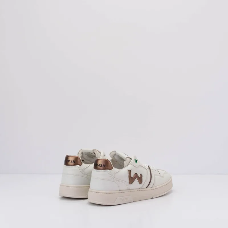 Mujer WOMSH Zapatillas Deportivas-ZAPATILLA - - CIRCLE WHITE BRONZE VEGAN