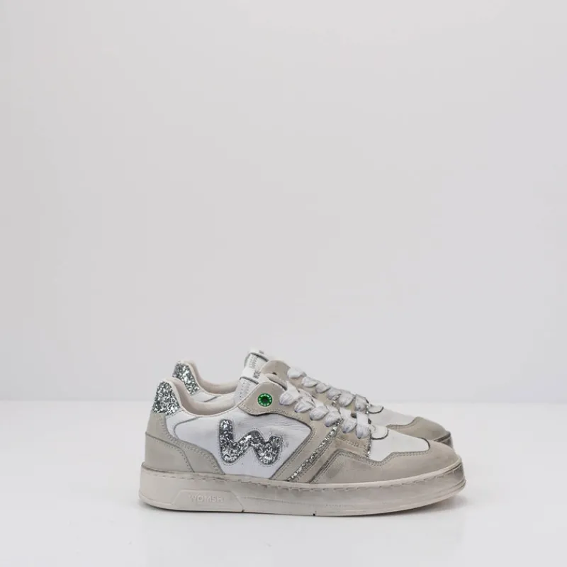 Mujer WOMSH Zapatillas Deportivas-ZAPATILLA - - CIRCLE GLITTER PLATA