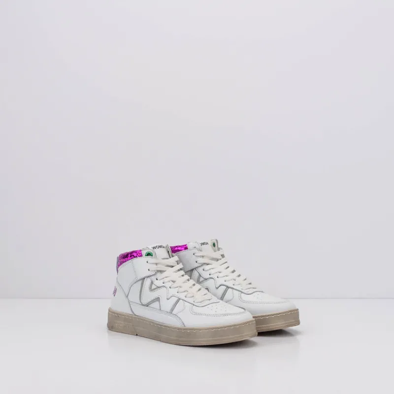 Mujer WOMSH Zapatillas Deportivas-ZAPATILLA - - HARLEM WHITE FUXIA