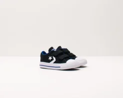 CONVERSE Zapatillas Deportivas-ZAPATILLA DE NIÑO Y NIÑA - - 766953C STAR PLAYER 2V CANVAS OX BLACK RUSH BLUE WHITE