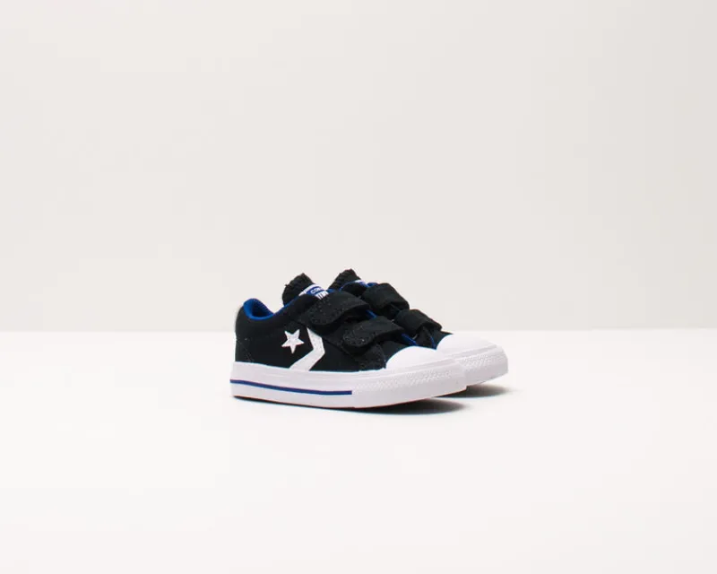 CONVERSE Zapatillas Deportivas-ZAPATILLA DE NIÑO Y NIÑA - - 766953C STAR PLAYER 2V CANVAS OX BLACK RUSH BLUE WHITE