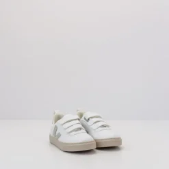 VEJA Zapatillas Deportivas-ZAPATILLA DE NIÑO Y NIÑA - - SMALL V-10 VELCRO CWL WHITE NATURAL 28-35