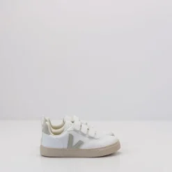 VEJA Zapatillas Deportivas-ZAPATILLA DE NIÑO Y NIÑA - - SMALL V-10 VELCRO CWL WHITE NATURAL 28-35