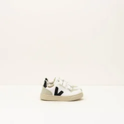 VEJA Zapatillas Deportivas-ZAPATILLA DE NIÑO Y NIÑA - - SMALL V-10 VELCRO CWL WHITE BLACK 23-35