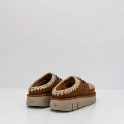 Mujer MOU Zuecos-ZUECO - - BOUNCE CLOG METAL LOGO COGNAC