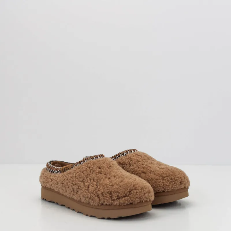 Mujer UGG Zuecos-ZUECO - - TASMAN MAXI CURLY CHESTNUT